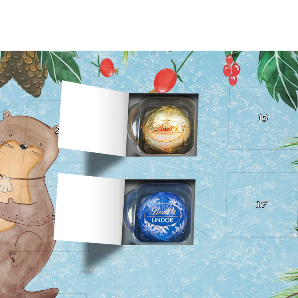 Chocolate advent calendar otter shell mammal, predator, gifts for people in love, gift ideas for animal lovers, animal, aquatic animal, marten, otter gifts, water mammal, water, water animal, sea otter, animal lover, European otter, baby otter, dreaming, daydreaming, brooding, otter love