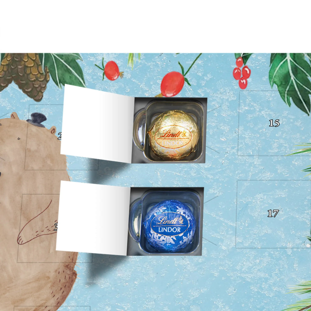 Chocolate advent calendar Groundhog gift ideas, gifts, small animals, good mood, cute, funny sayings, cute animal motives, hand drawn, special gifts, card, animal lover, Groundhog, friendliness, cheerfulness, etiquette, decency, respect