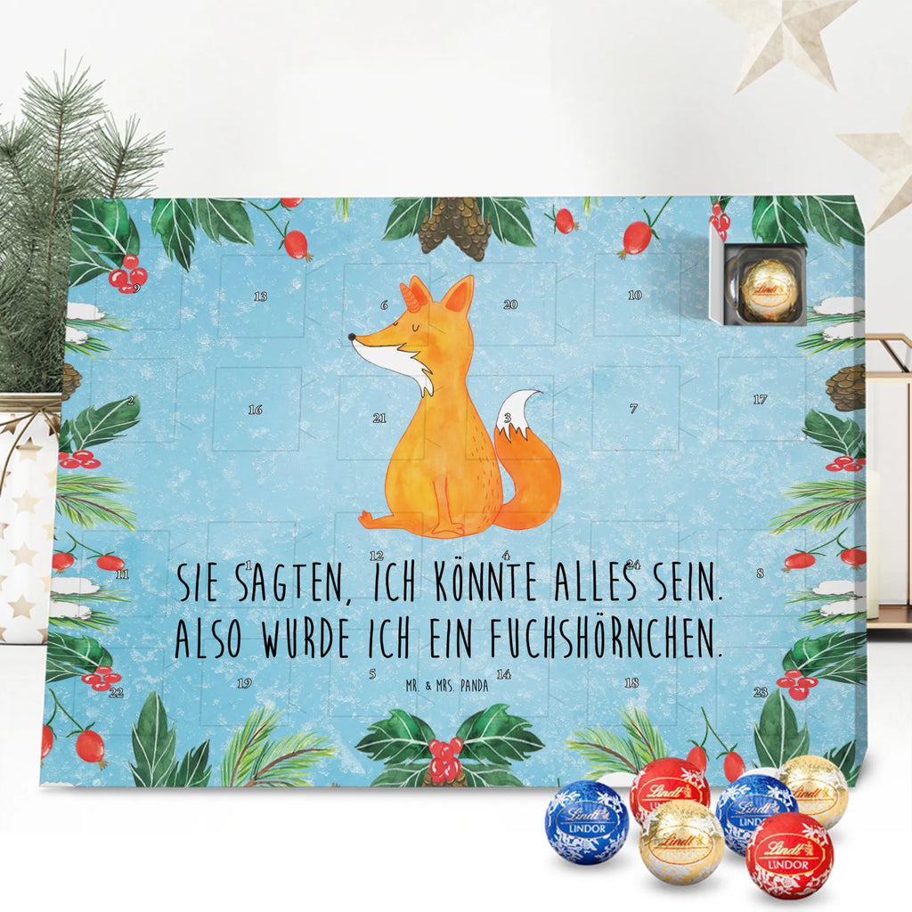 Chocolate advent calendar unicorn Fox foxes, fox horns