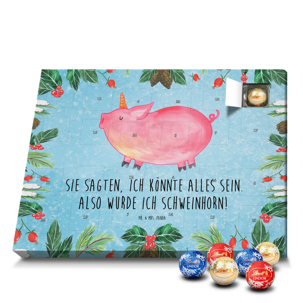 Chocolate advent calendar unicorn Pig piggycorn, pigcorn, girlfriend gift, Funny saying