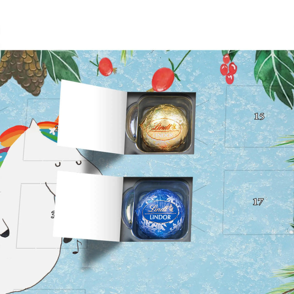 Chocolate advent calendar unicorn Singer confetti, unicorn saying, Singer gift, Singer present, Birthday, celebration