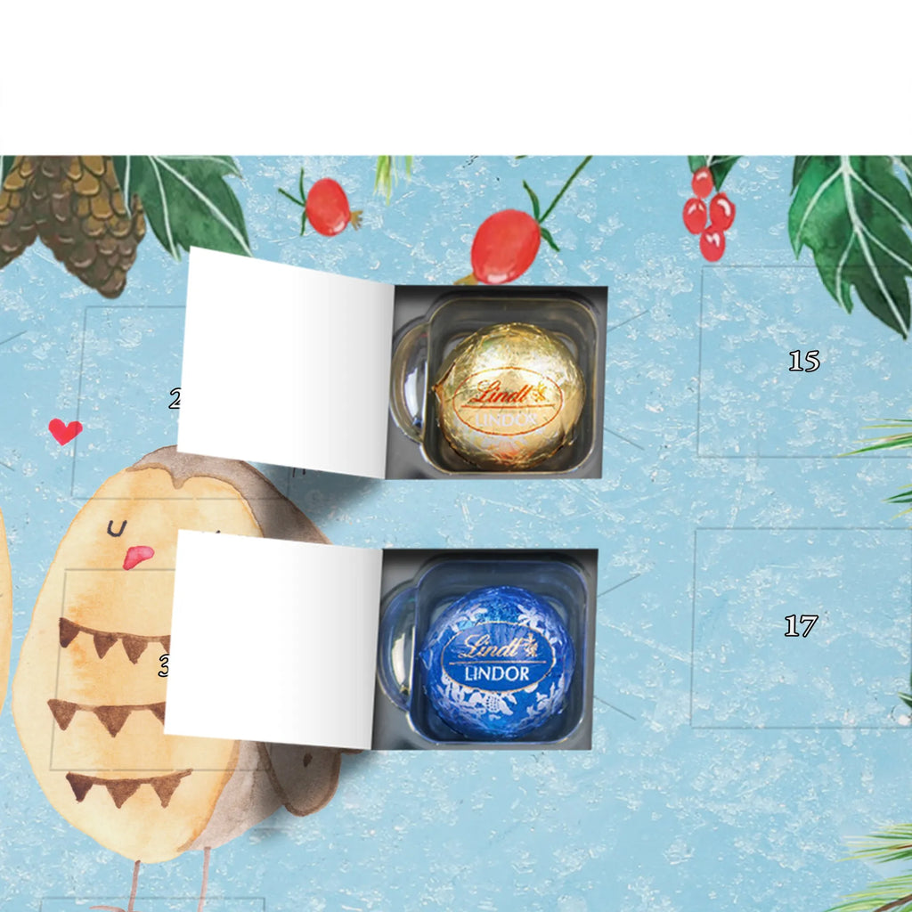 Chocolate advent calendar owls Love illustrated, nocturnal, romantic gift, gift ideas, birthday present, forest animal, bird, owl decor, Girlfriend gift, Pun funny, Owl decoration, Love saying, Wedding saying, Friend