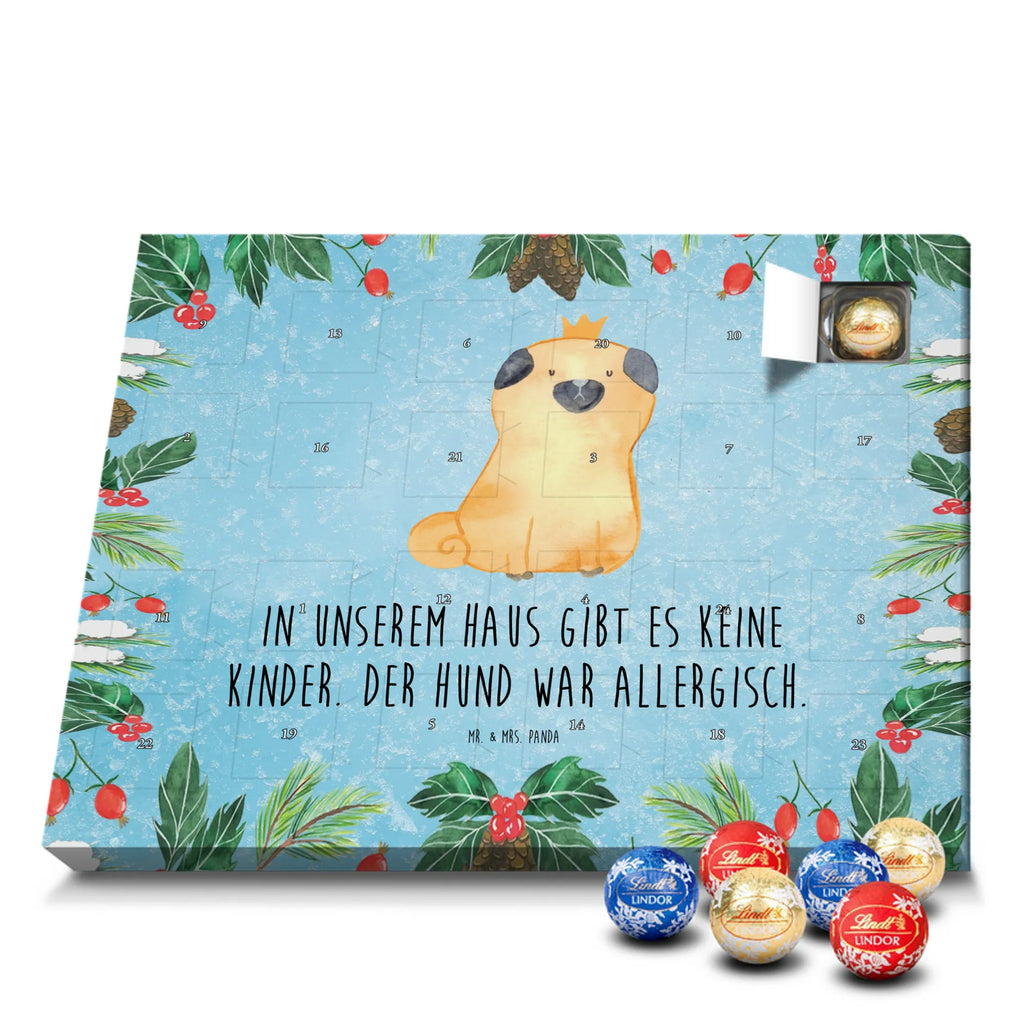 Chocolate advent calendar pug Crown mutt, dog sayings, love dogs, dog mama, funny gifts for dog owners, woof, what do you give a dog lover, dog breed, Christmas gifts for dogs, gifts for dogs, bag with dog print, love for dogs, hound, dog decorative items, childless, allergic, dog owners. Saying, Pug, house rules