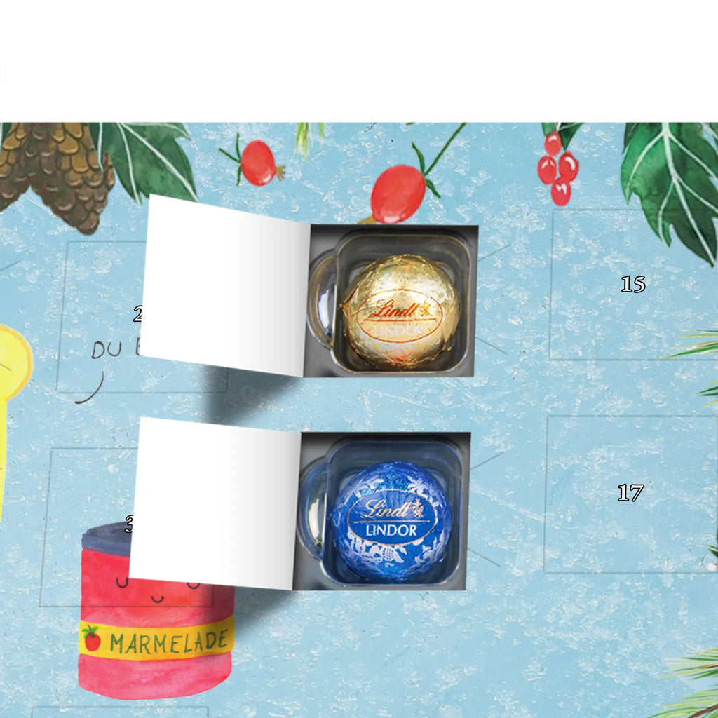 Chocolate advent calendar toast jam gift ideas, gifts, small animals, good mood, cute, funny sayings, cute animal motives, hand drawn, special gifts, card, animal lover, kitchen saying, kitchen decoration, cute postcard, breakfast invitation, jam, bread, sweet