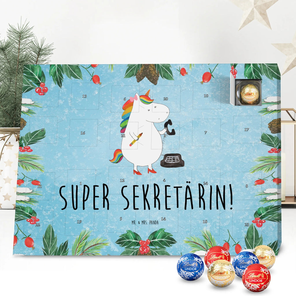 Chocolate advent calendar unicorn secretary gift colleg, office help, secretary present, office worker, tax office, Secretary, attorney
