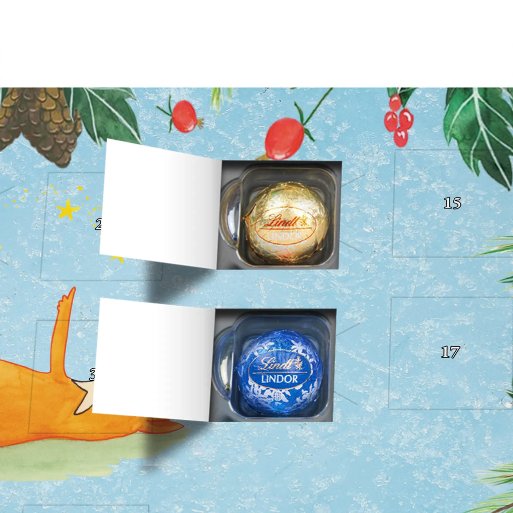 Chocolate advent calendar Fox Stars forest wildlife, clever as a fox, foxes, animal lover, Romance, Saying positive, words of consolation, Saying beautiful