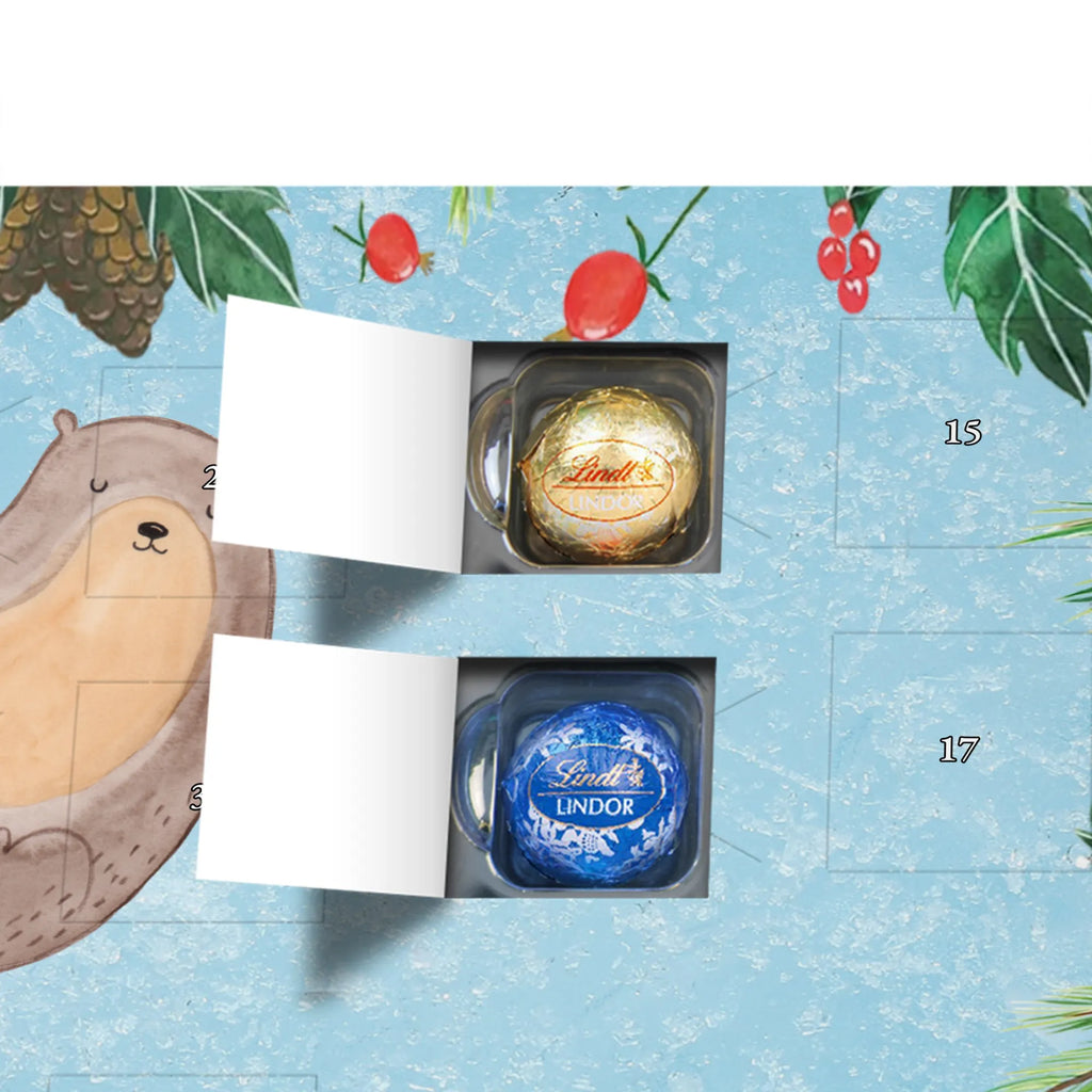 Chocolate advent calendar otter Embrace mammal, predator, gifts for people in love, gift ideas for animal lovers, animal, aquatic animal, marten, otter gifts, water mammal, water, water animal, sea otter, animal lover, European otter, baby otter, Otter Sea Otter Lake Otter