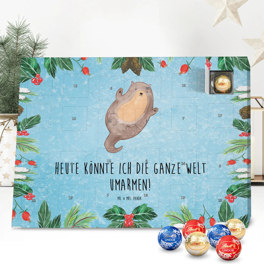 Chocolate advent calendar otter Embrace mammal, predator, gifts for people in love, gift ideas for animal lovers, animal, aquatic animal, marten, otter gifts, water mammal, water, water animal, sea otter, animal lover, European otter, baby otter, Otter Sea Otter Lake Otter