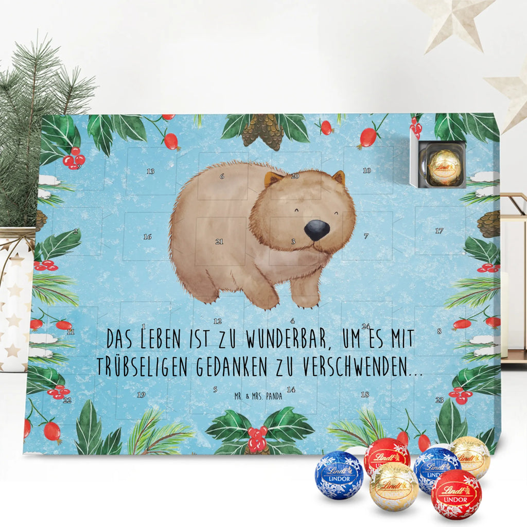 Chocolate advent calendar Wombat gift ideas, gifts, small animals, good mood, cute, funny sayings, cute animal motives, hand drawn, special gifts, card, animal lover, saying, life is beautiful, Australia