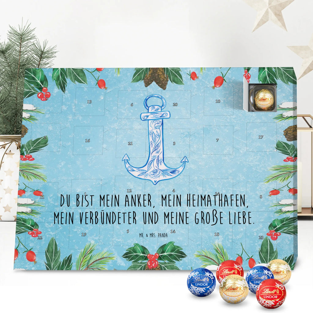 Chocolate advent calendar anchor Blue gift ideas, gifts, small animals, good mood, cute, funny sayings, cute animal motives, hand drawn, special gifts, card, animal lover