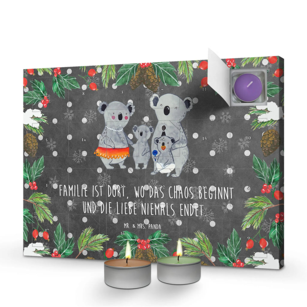 Scented candle advent calendar Koala Family Father's Day, Mother's Day, siblings, children, family life