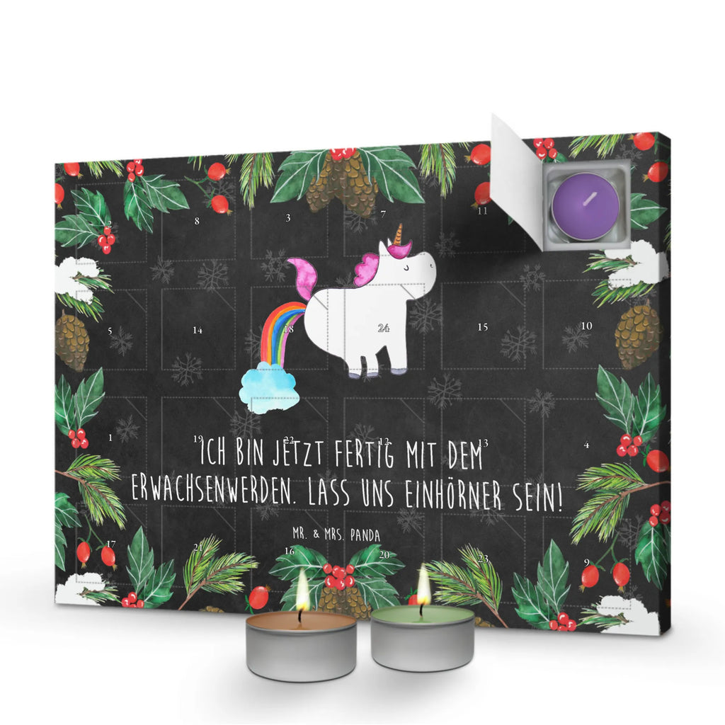 Scented candle advent calendar unicorn fart present, girlfriend gift, unicorn fart, fun, fart, rainbow, uniorn saying