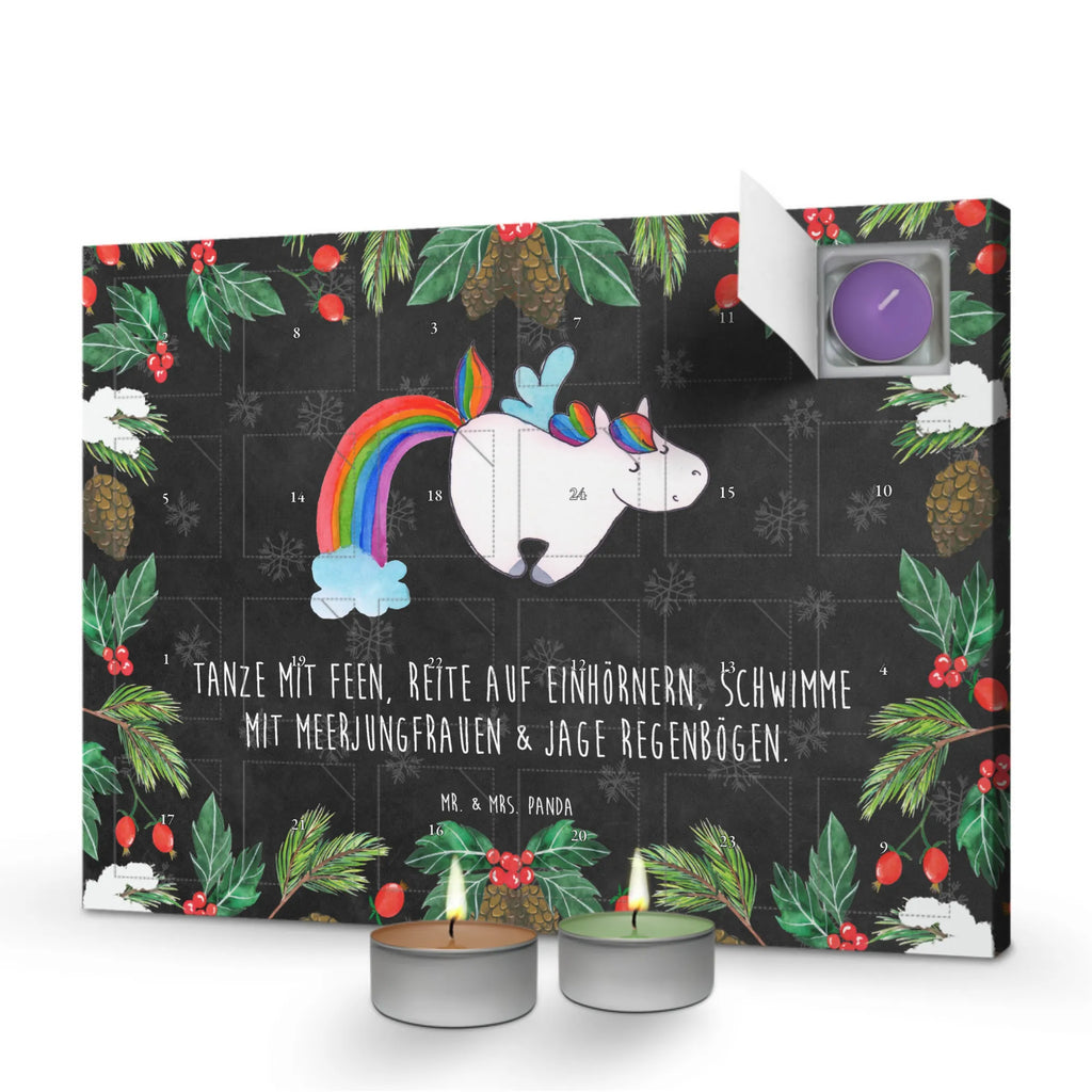 Scented candle advent calendar unicorn Pegasus saying fun, unicorn love, pegasus, growing up, rainbow, reality, playing