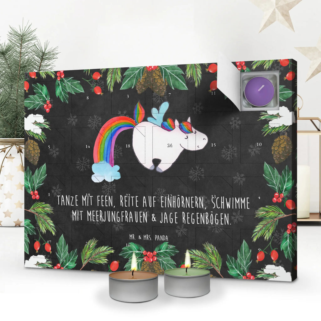 Scented candle advent calendar unicorn Pegasus saying fun, unicorn love, pegasus, growing up, rainbow, reality, playing