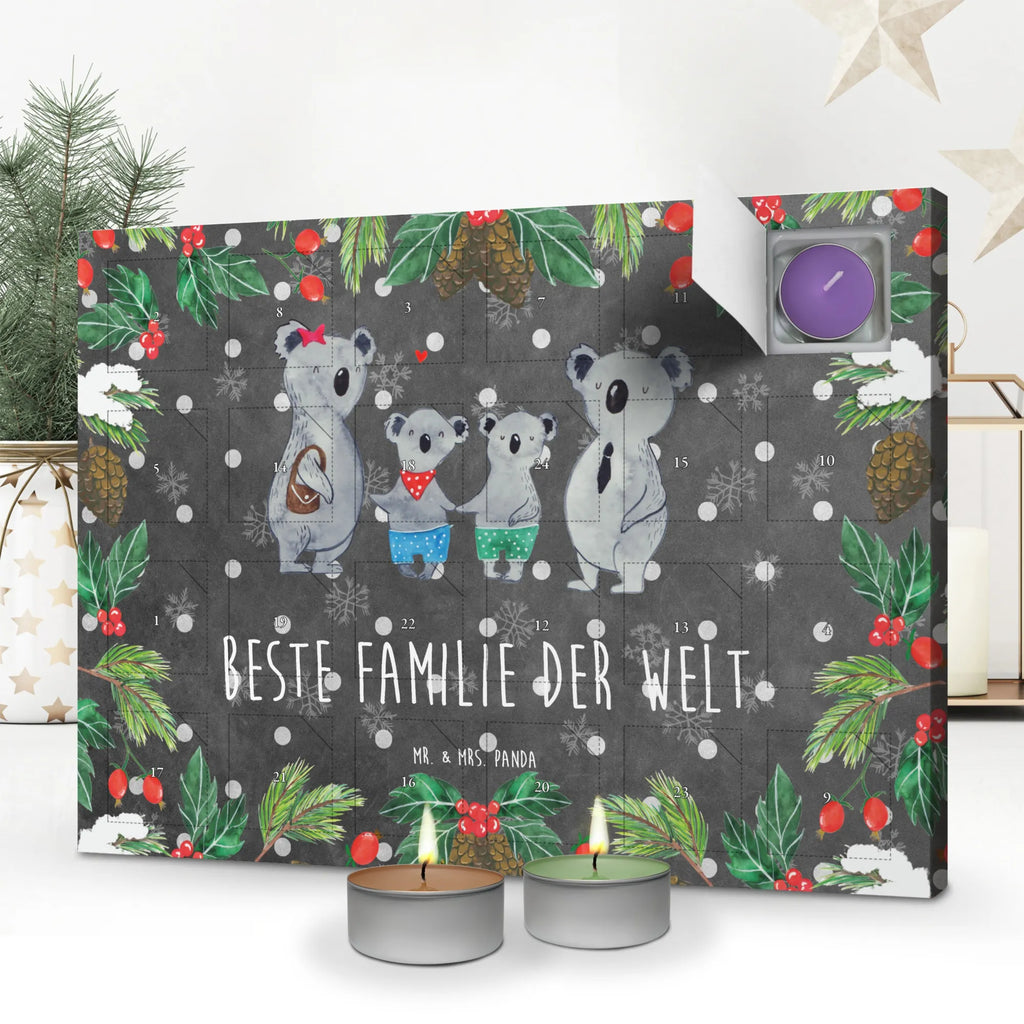 Scented candle advent calendar Koala family with two kids Father's Day, Mother's Day, koala family, koala bear, family life, best family, favourite family, family time