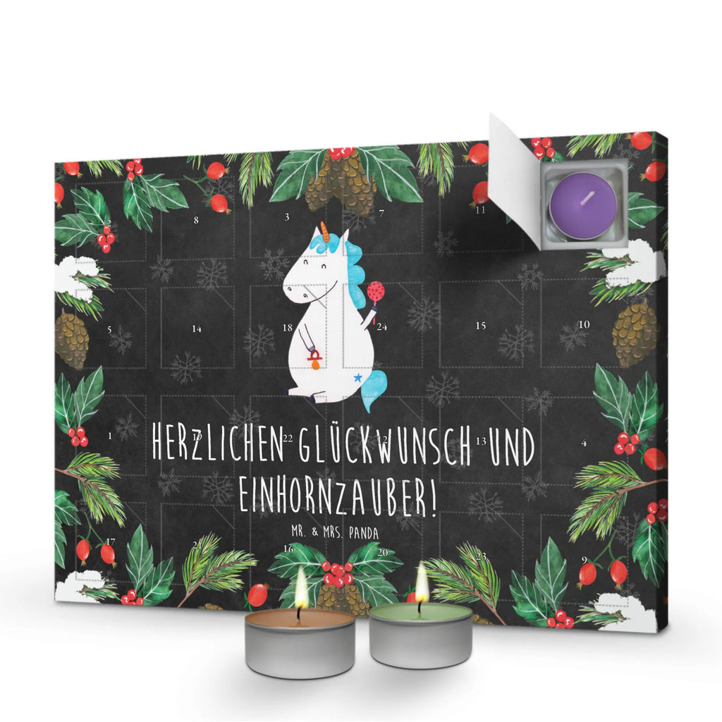 Scented candle advent calendar unicorn infant birth present, baby happiness, mother, parents, birth gift, offspring, birth, first child, birthday
