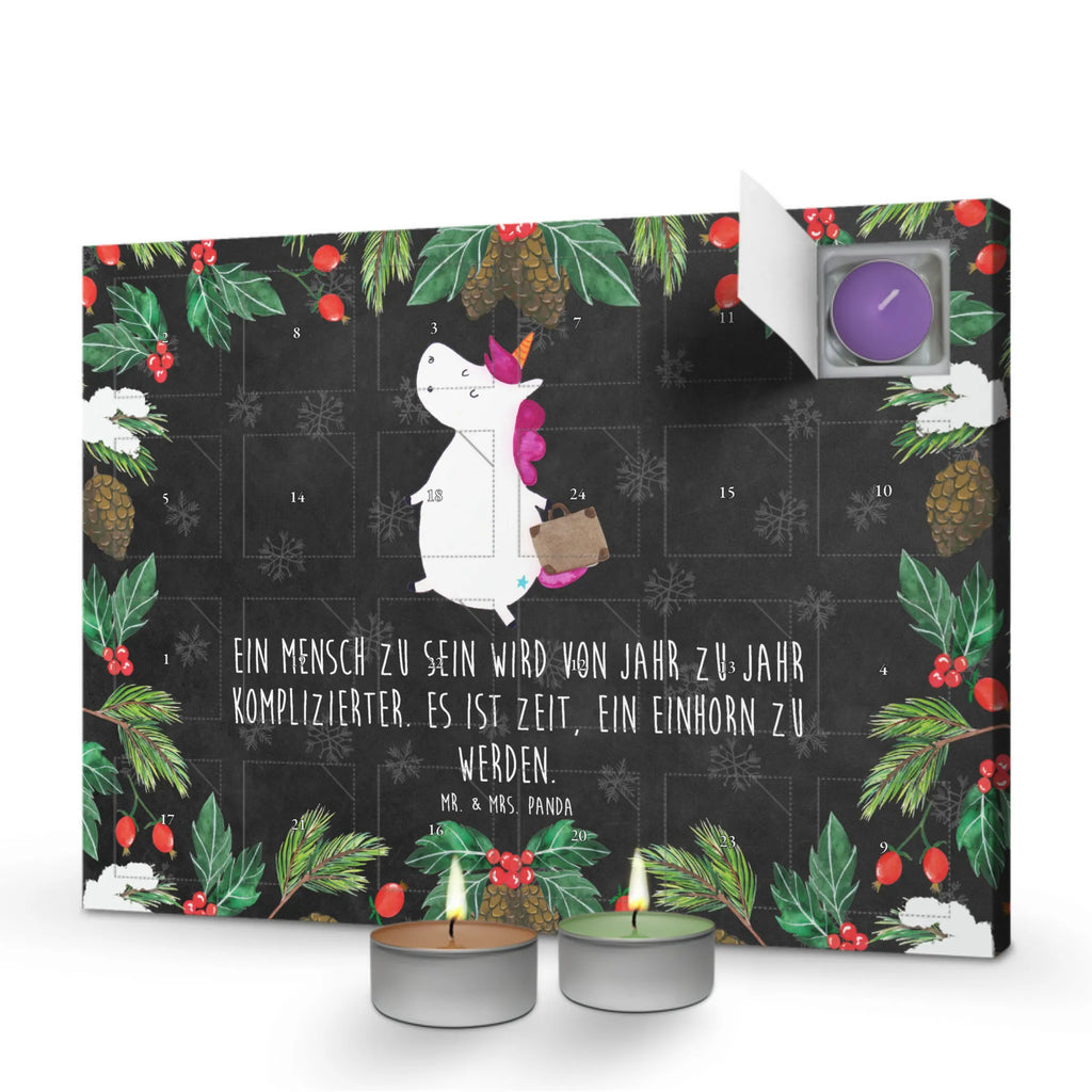 Scented candle advent calendar unicorn Suitcase travel, adventure, holiday present, traveler gift, suitcase, luggage