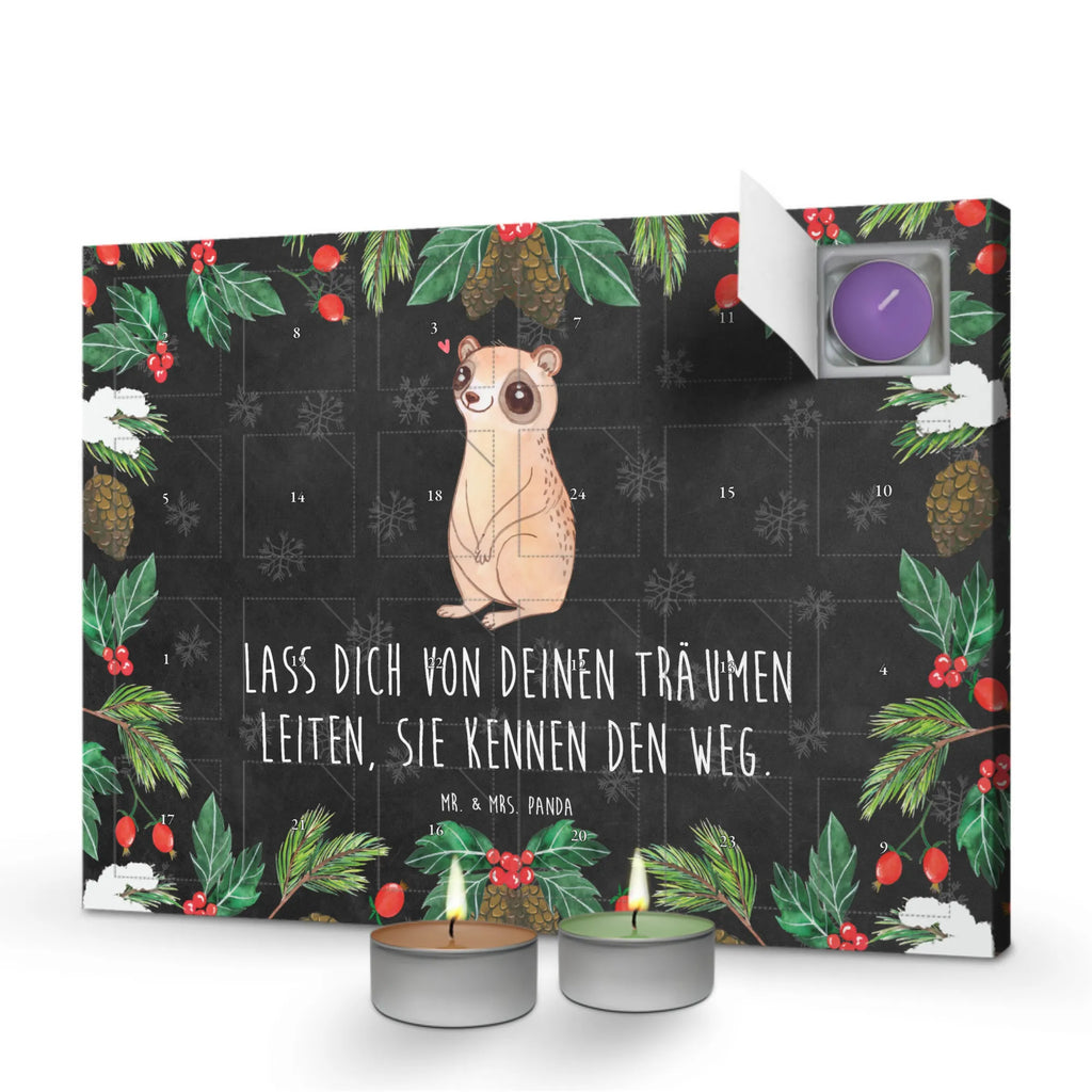 Scented candle advent calendar Slow loris Happy card, gift ideas, gifts, animal lover, special gifts, cute animal motives, hand drawn, small animals, good mood, cute, funny sayings