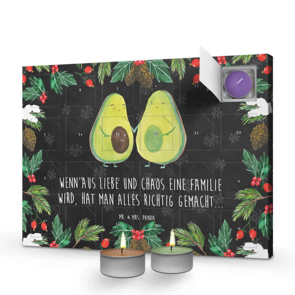 Scented candle advent calendar avocado pair vegetables, children, wedding, birth, pregnancy
