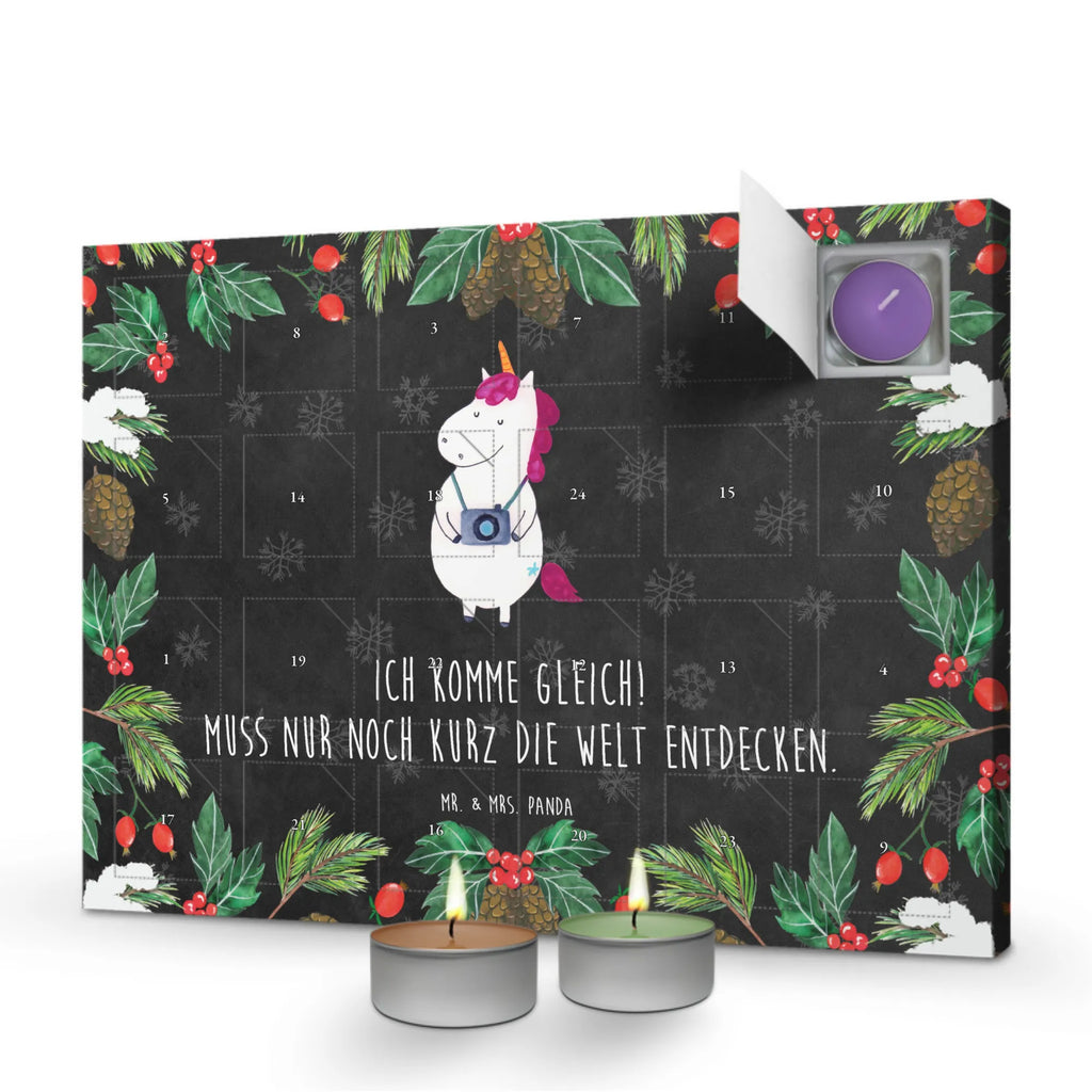 Scented candle advent calendar unicorn photographer Traveler gift, Holiday, Photography, Camera, Photographer gift, Photographer