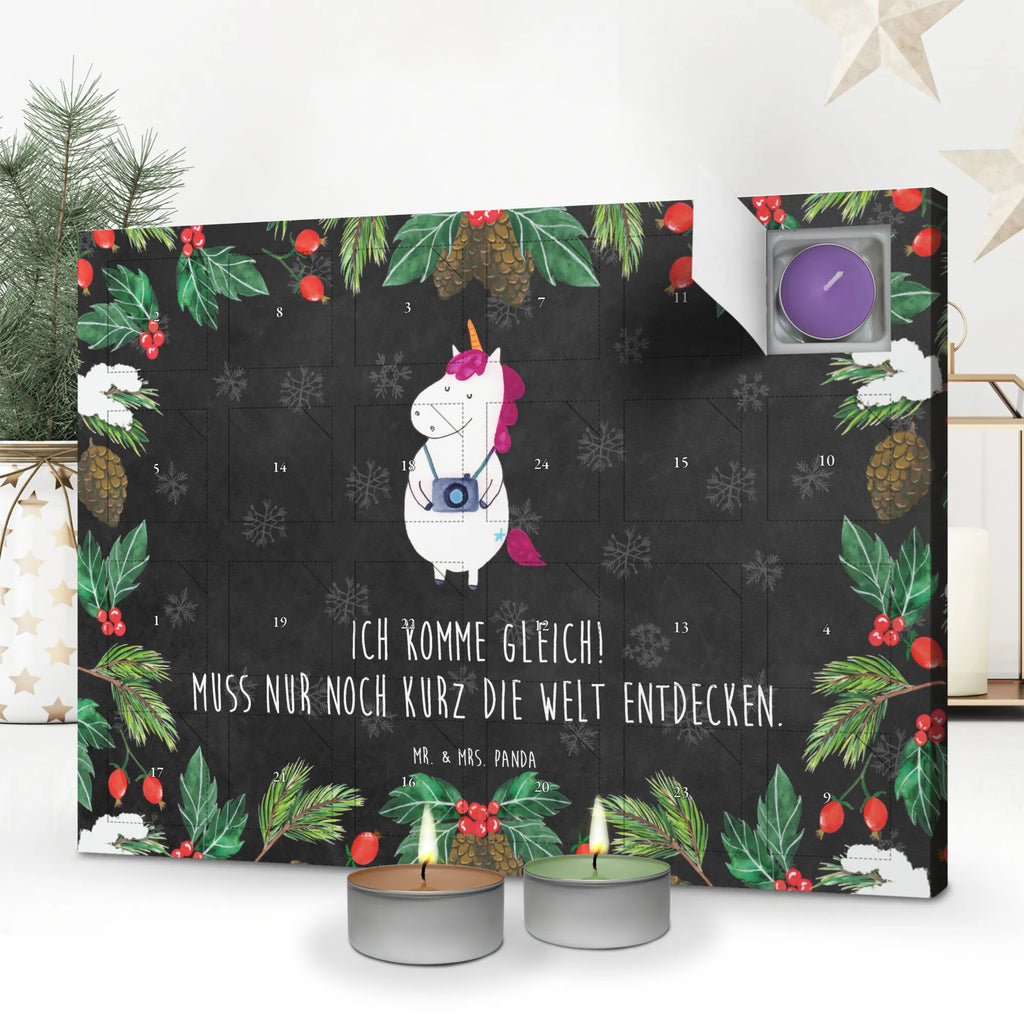 Scented candle advent calendar unicorn photographer Traveler gift, Holiday, Photography, Camera, Photographer gift, Photographer