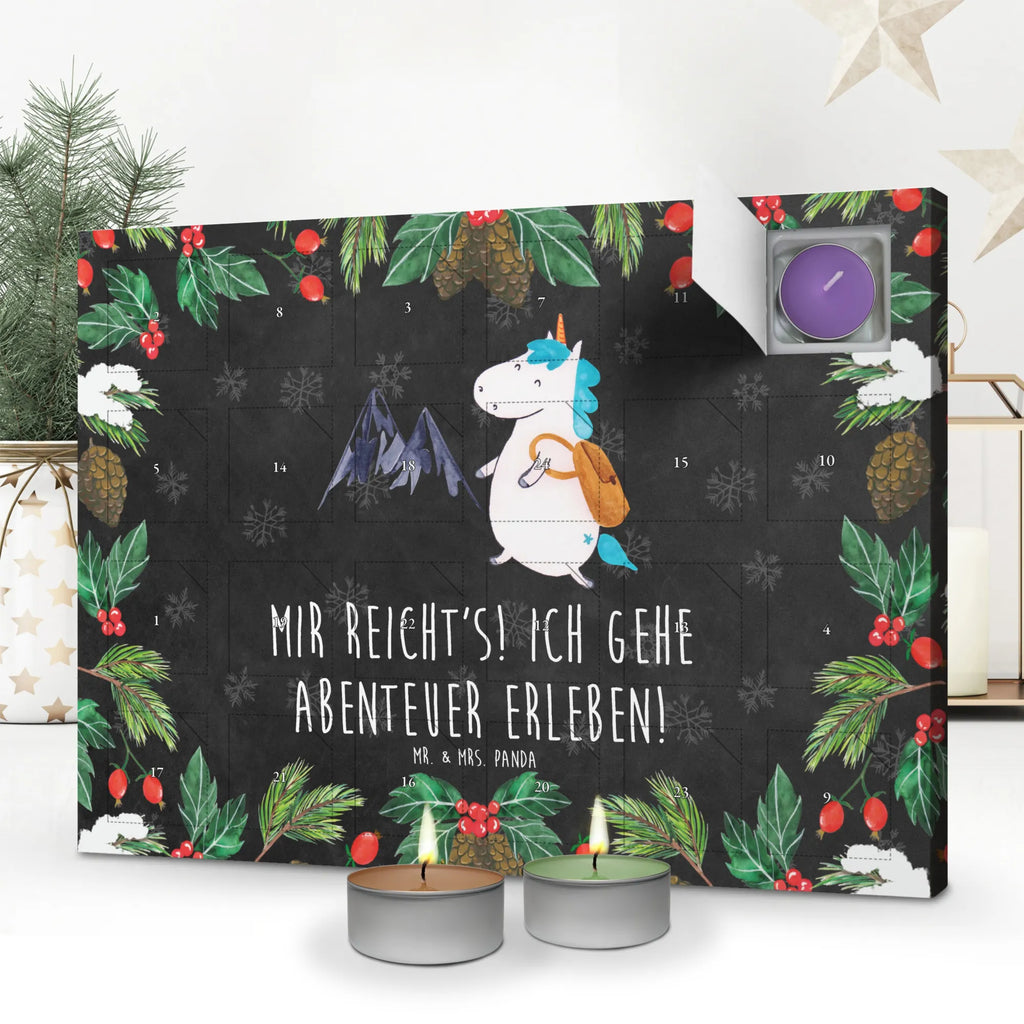 Scented candle advent calendar unicorn climber vacation, adventurer, mountains, world trip, world traveler, travel, mountaineer, explorer, adventure