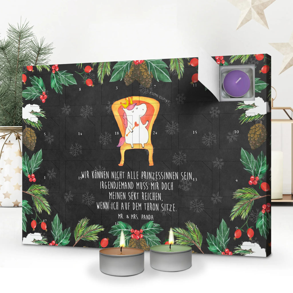 Scented candle advent calendar unicorn king friend gift, Crown, Present friend, Princess, President, Ruler, King, Chancellor, Emperor, Prosecco
