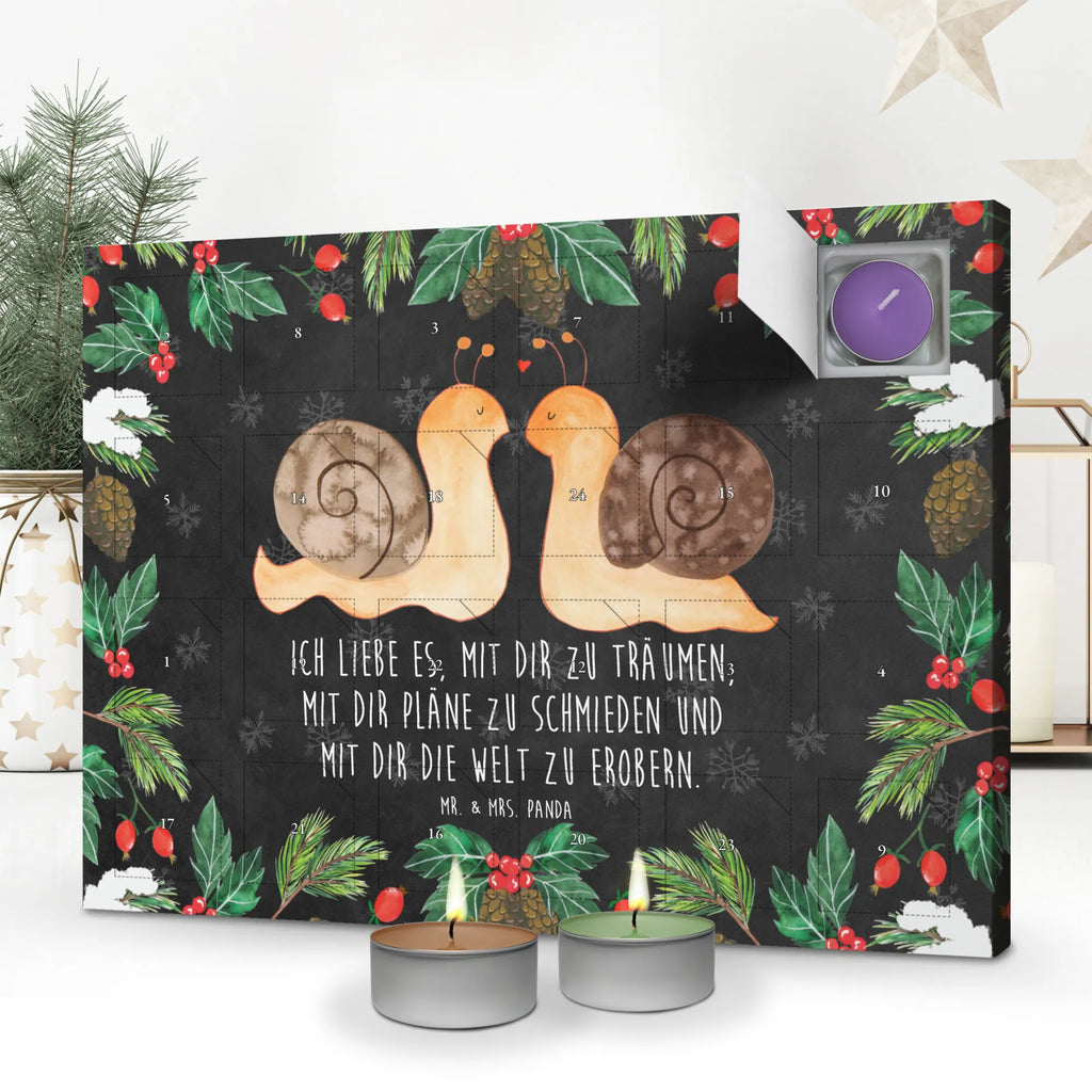 Scented candle advent calendar Snails in love Loving, Two, Together, Marriage, Proposal of marriage, Love gift, gift for her, gift for him, anniversary gift