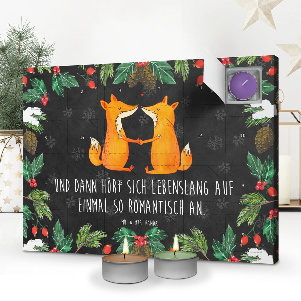 Scented candle advent calendar foxes Love animal lover, clever as a fox, foxes, forest wildlife, boyfriend, proof of love, marriage, fiancée, girlfriend, lovers, couple, husband, wife