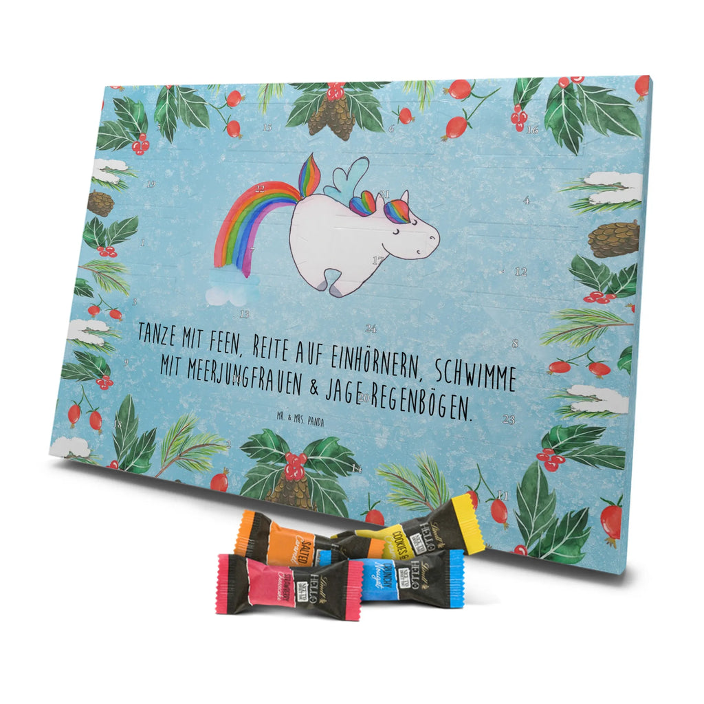 Chocolate advent calendar unicorn Pegasus growing up, pegasus, rainbow, reality, playing, unicorn love, saying fun
