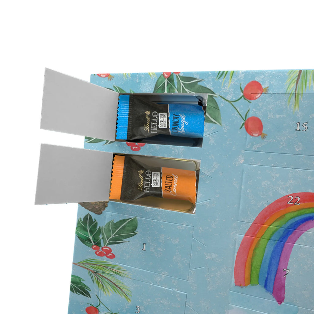 Chocolate advent calendar unicorn Pegasus growing up, pegasus, rainbow, reality, playing, unicorn love, saying fun