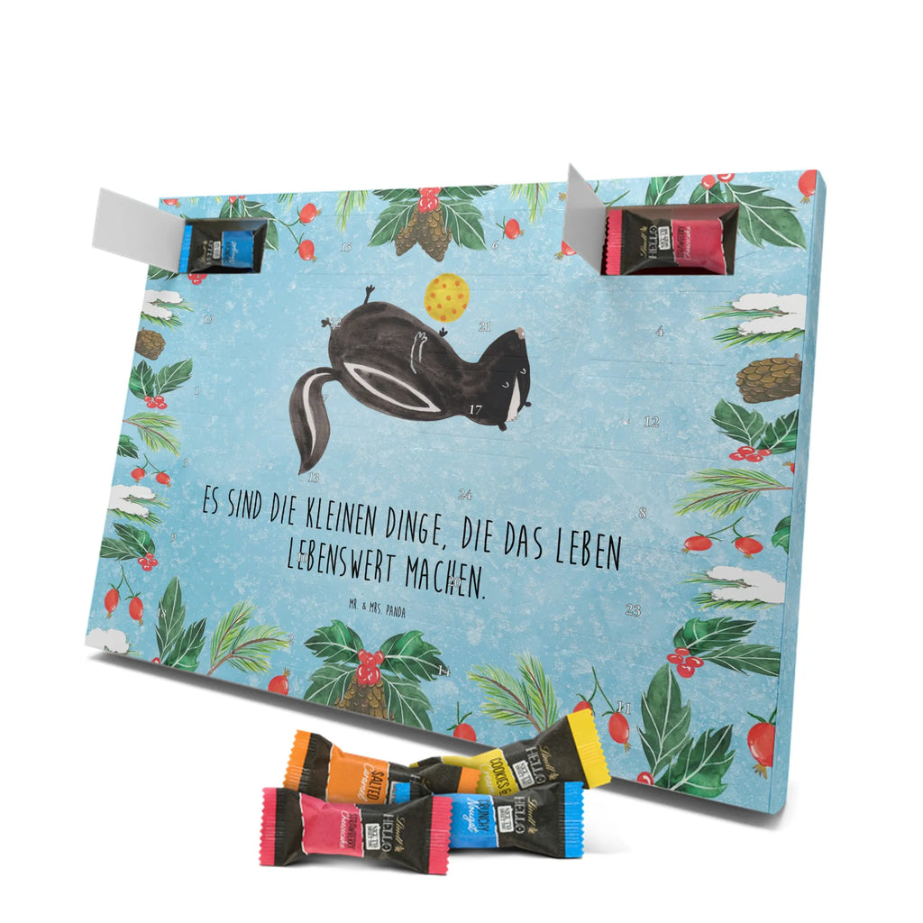 Chocolate advent calendar skunk ball wisdom, playful, predator, stinky, wild animal