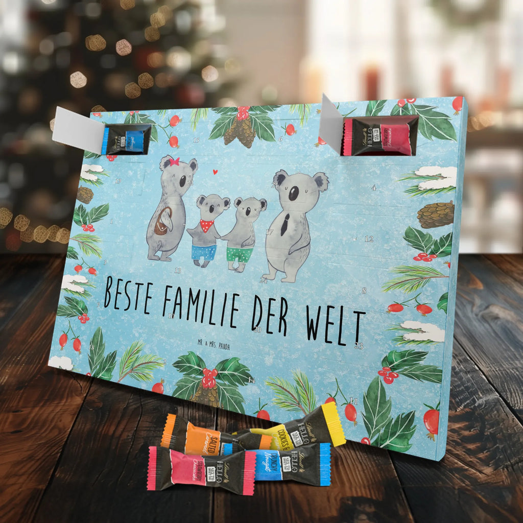 Chocolate advent calendar Koala family with two kids Father's Day, Mother's Day, family life, best family, koala bear, koala family, family time, favourite family