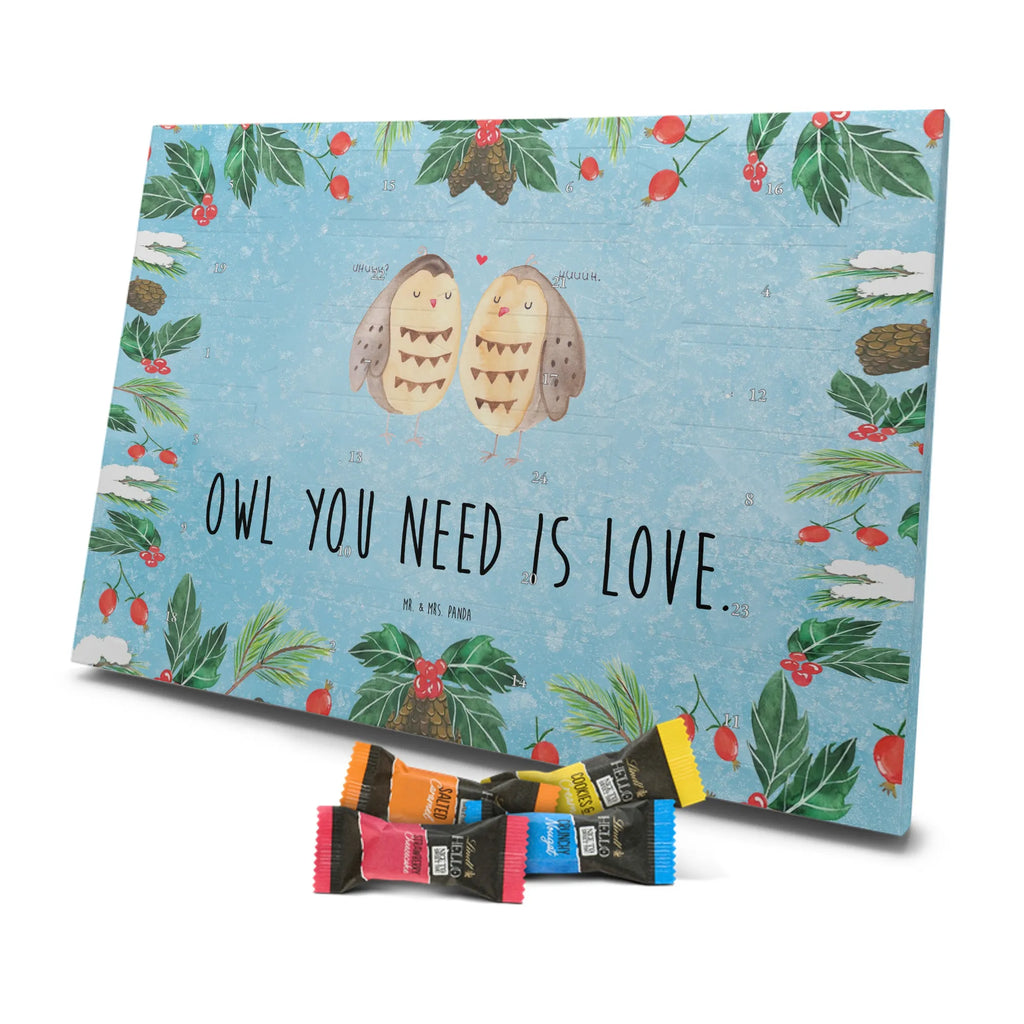 Chocolate advent calendar owls Love illustrated, nocturnal, romantic gift, gift ideas, birthday present, forest animal, bird, owl decor, Girlfriend gift, Pun funny, Owl decoration, Love saying, Wedding saying, Friend