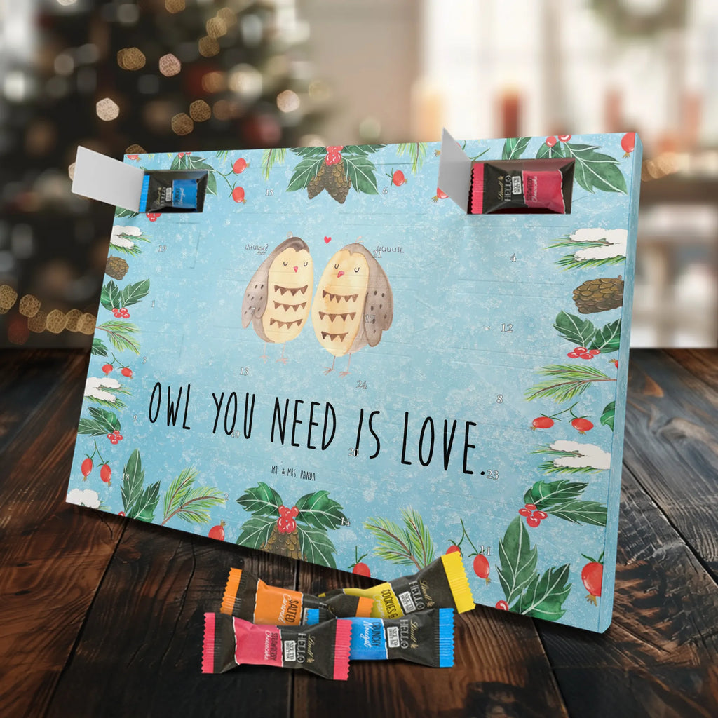 Chocolate advent calendar owls Love illustrated, nocturnal, romantic gift, gift ideas, birthday present, forest animal, bird, owl decor, Girlfriend gift, Pun funny, Owl decoration, Love saying, Wedding saying, Friend