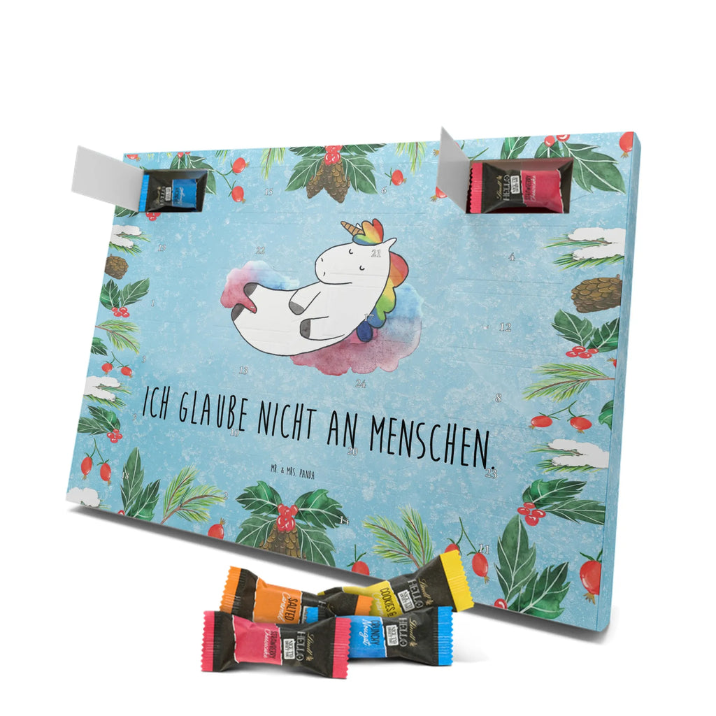 Chocolate advent calendar unicorn cloud 7 witty, faith, people, gift, reality, in love