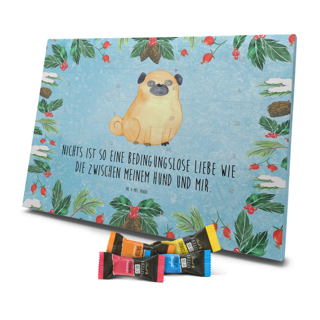 Chocolate advent calendar Pug mutt, dog sayings, love dogs, dog mama, funny gifts for dog owners, woof, what do you give a dog lover, dog breed, Christmas gifts for dogs, gifts for dogs, bag with dog print, love for dogs, hound, dog decorative items, Pug, dog love
