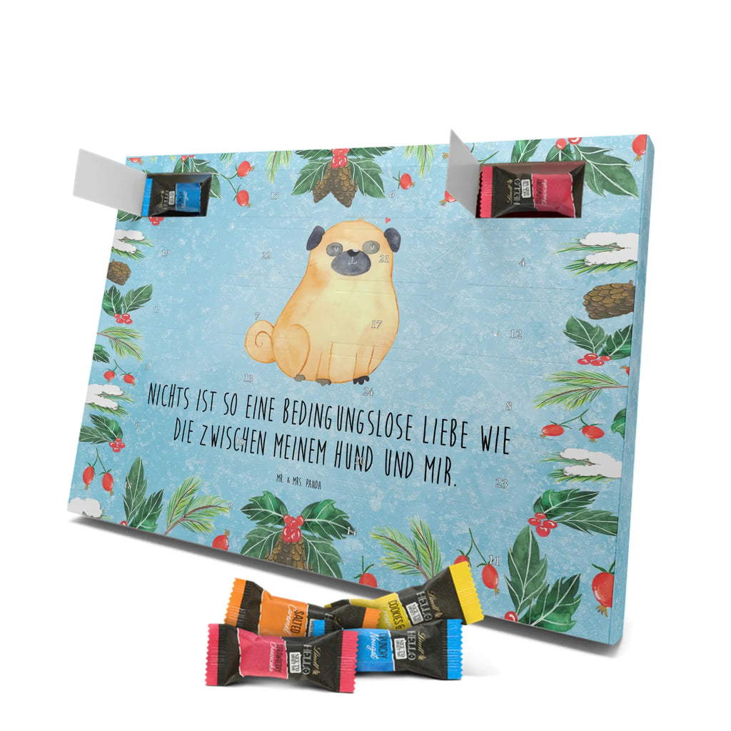 Chocolate advent calendar Pug mutt, dog sayings, love dogs, dog mama, funny gifts for dog owners, woof, what do you give a dog lover, dog breed, Christmas gifts for dogs, gifts for dogs, bag with dog print, love for dogs, hound, dog decorative items, Pug, dog love