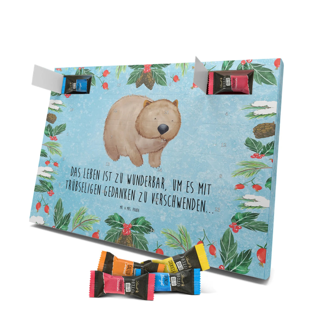 Chocolate advent calendar Wombat gift ideas, gifts, small animals, good mood, cute, funny sayings, cute animal motives, hand drawn, special gifts, card, animal lover, saying, life is beautiful, Australia