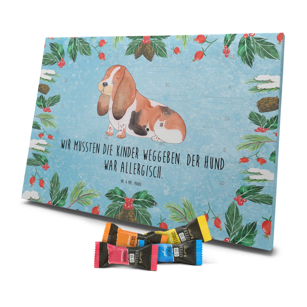 Chocolate advent calendar Dog Basset Hound mutt, dog sayings, love dogs, dog mama, funny gifts for dog owners, woof, what do you give a dog lover, dog breed, Christmas gifts for dogs, gifts for dogs, bag with dog print, love for dogs, hound, dog decorative items, dog love, childless