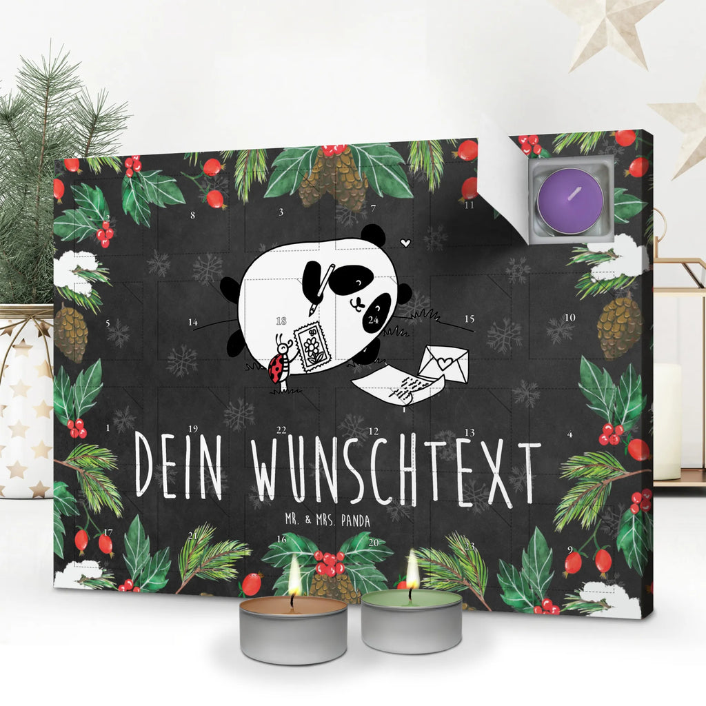  Panda tęsknić Personalisierter Duftkerzen Adventskalender