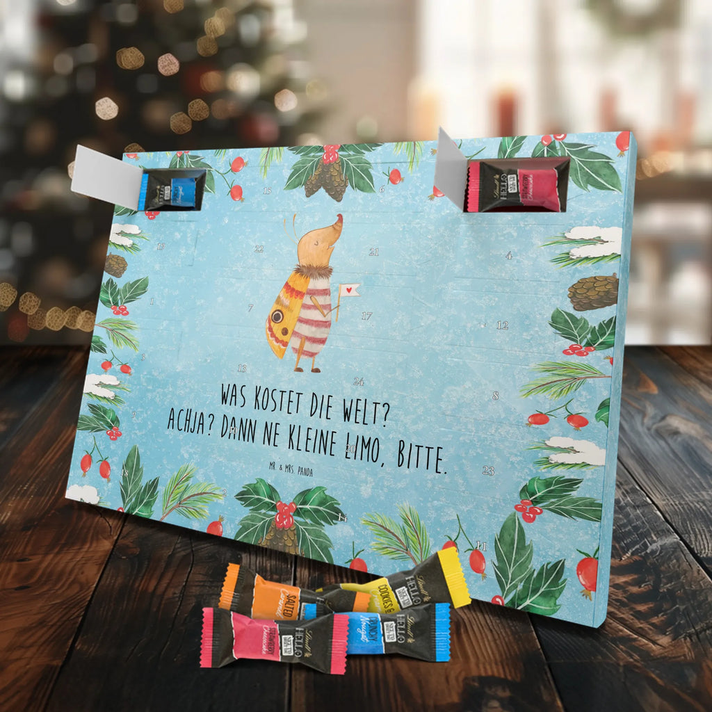 Chocolate advent calendar Moth flag gift ideas, gifts, small animals, good mood, cute, funny sayings, cute animal motives, hand drawn, special gifts, card, animal lover, How much does the world cost, Beetle, Saying funny, Kitchen decoration, Moth