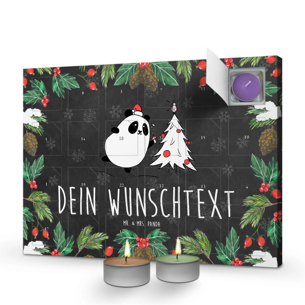  Panda Okres świąteczny Personalisierter Duftkerzen Adventskalender
