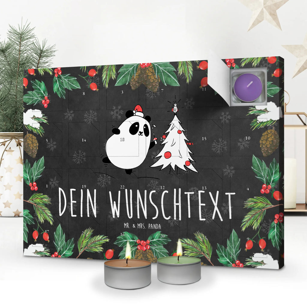  Panda Christmas Time Personalisierter Duftkerzen Adventskalender