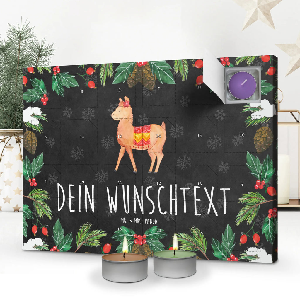Personalisierter Duftkerzen Adventskalender Alpaka Stolz Personalisierter Duftkerzen Adventskalender, Lama, Alpaka