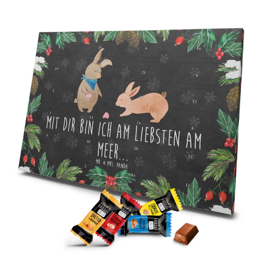 Chocolate advent calendar Bunnies with seashell Father's Day, Mother's Day, rabbits, girlfriends, collecting shells, girlfriend, shells, best friend