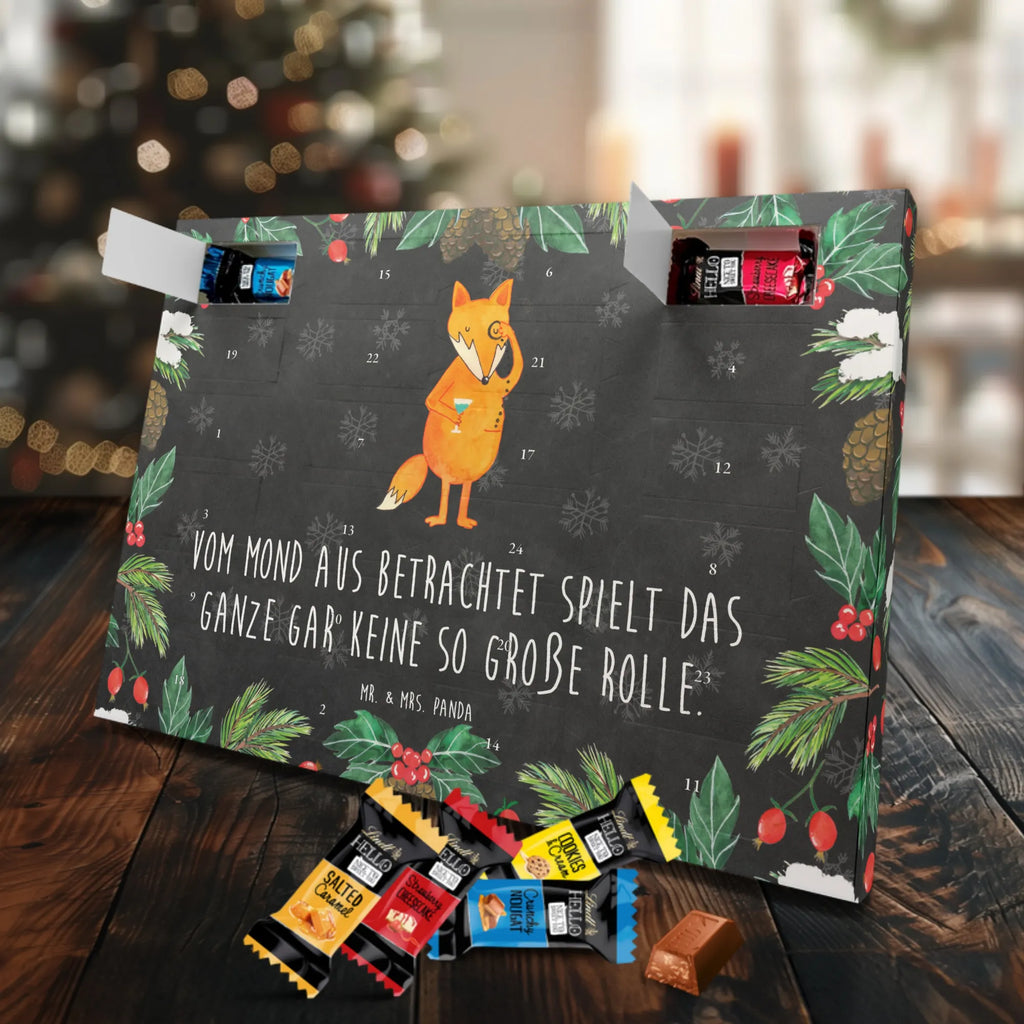 Chocolate advent calendar Fox lord forest wildlife, clever as a fox, foxes, animal lover, words of consolation, motivation saying, problem solving, lovesickness gift, saying funny