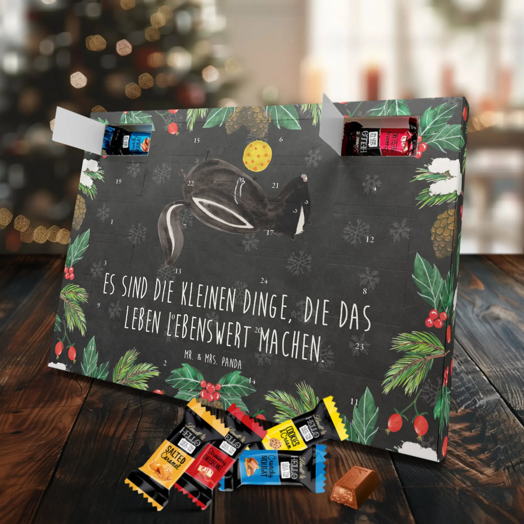 Chocolate advent calendar skunk ball wisdom, playful, predator, stinky, wild animal