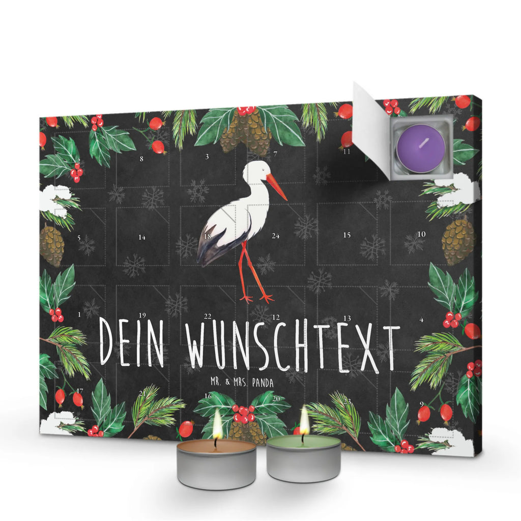 Personalisierter Duftkerzen Adventskalender Storch Personalisierter Duftkerzen Adventskalender, Tiermotive, Tiere, Gute Laune, Lustige Sprüche, Schwangerschaft, Geburt, Mutter Werden, Schwanger, Storch, Babybauch, Störche, Mütter, Mutter, Baby