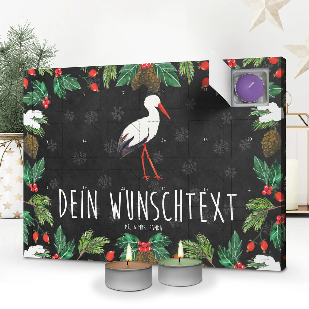 Personalisierter Duftkerzen Adventskalender Storch Personalisierter Duftkerzen Adventskalender, Tiermotive, Tiere, Gute Laune, Lustige Sprüche, Schwangerschaft, Geburt, Mutter Werden, Schwanger, Storch, Babybauch, Störche, Mütter, Mutter, Baby